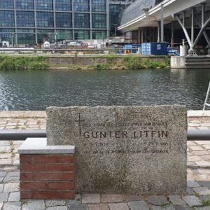 Gedenkstein Günter Litfin Berlin-Mitte Alexanderufer